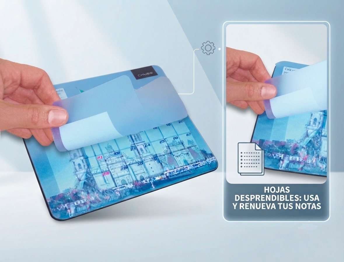 Mousepad Agenda con hojas desprendibles